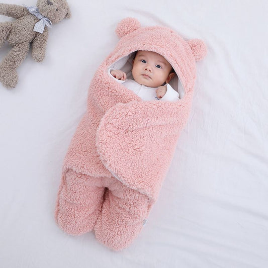 ベビーおくるみブランケット|Baby Swaddle Blanket – Soft Winter Quilt for Newborns