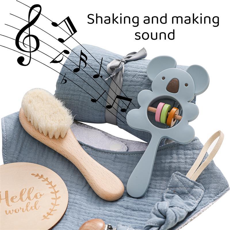 ベビーギフトセット|Nordic Style Baby Gift Box Set – 6-Piece Bath & Play Essentials for Newborns
