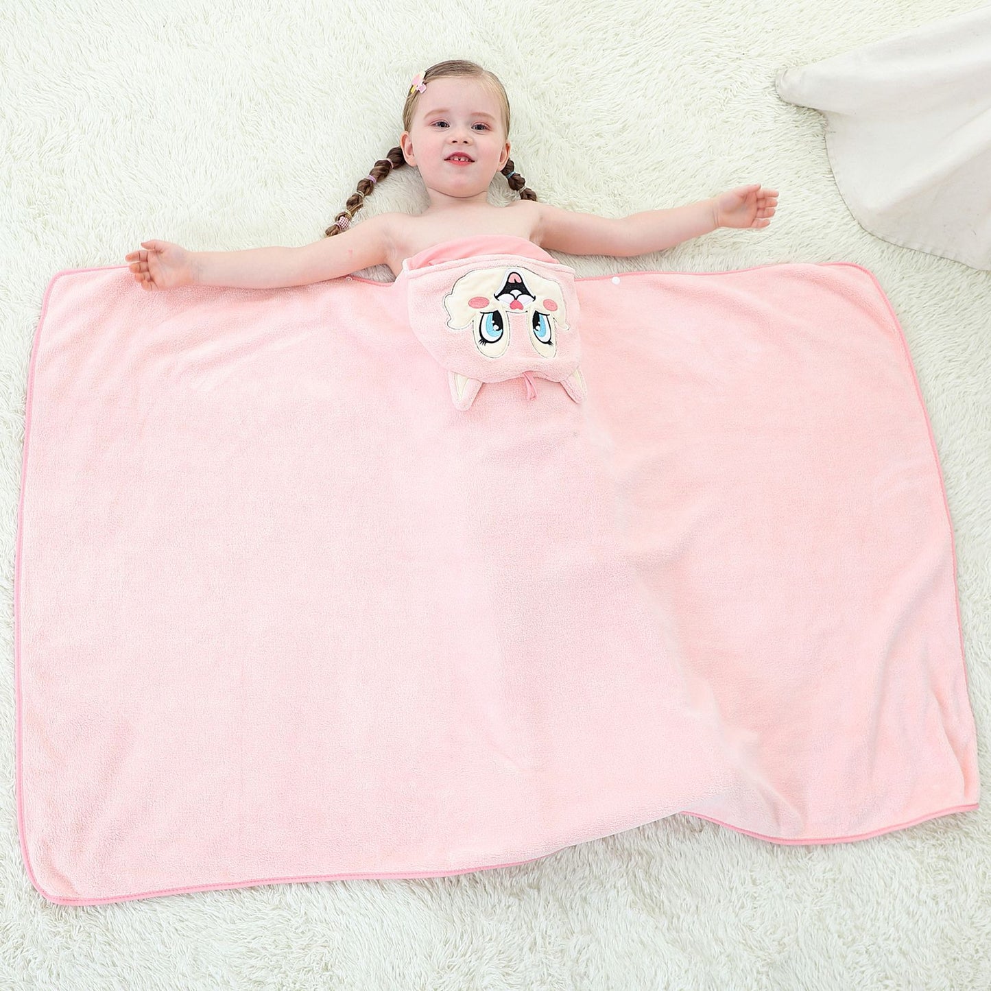 フード付きアニマル ベビーバスタオル | Hooded Animal Baby Bath Towel