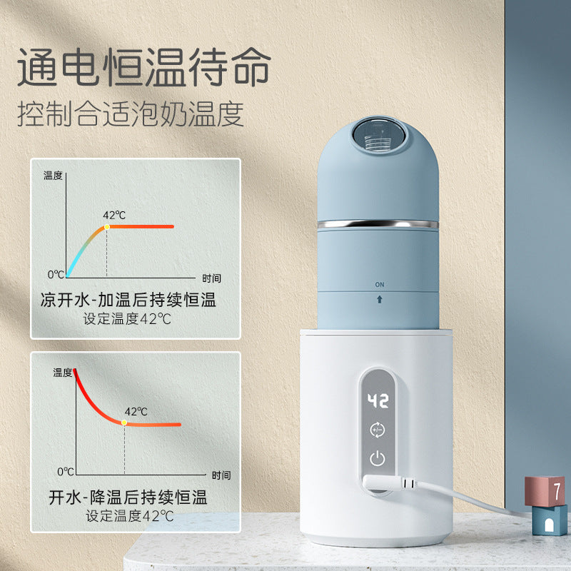 ドクターグリーン 新生児用定温高速フラッシングボトル 携帯充電式ミルク加熱保温ボトル|Dr. Green Newborn Constant Temperature Fast Flushing Bottle Portable Rechargeable Heating Baby Insulation Bottle