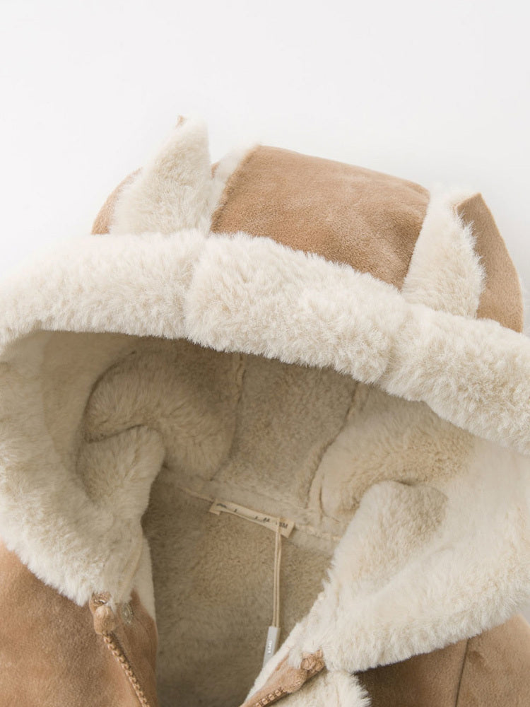 ベビー厚手コート 綿製ウォームコート(キャメル) | Thicken Baby Warm Cotton Coat (Camel)