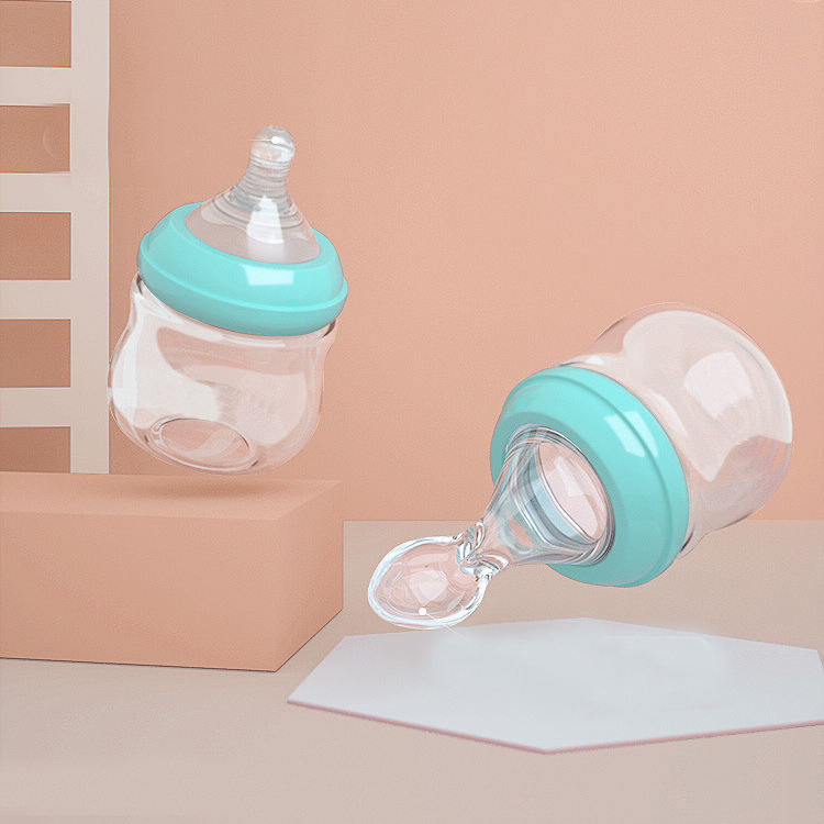 ベビー授乳用ほ乳瓶セット | Baby Feeding Spoon Borosilicate Glass Bottle Set