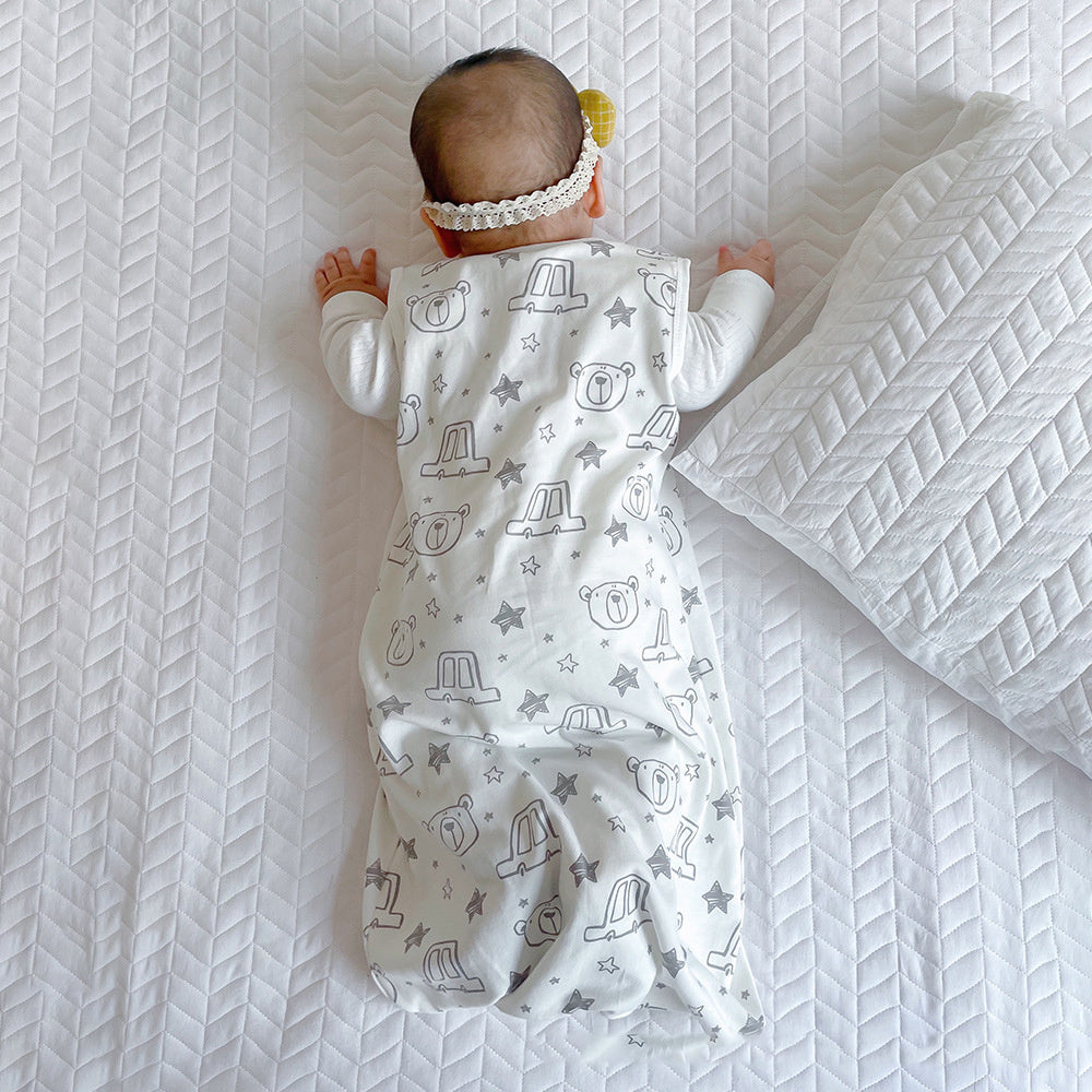 ベビー綿100%スリーピングバッグ(ベスト型) | Baby Cotton Sleeping Bag Vest Style