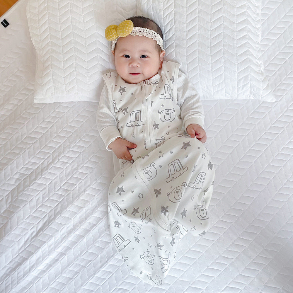 ベビー綿100%スリーピングバッグ(ベスト型) | Baby Cotton Sleeping Bag Vest Style