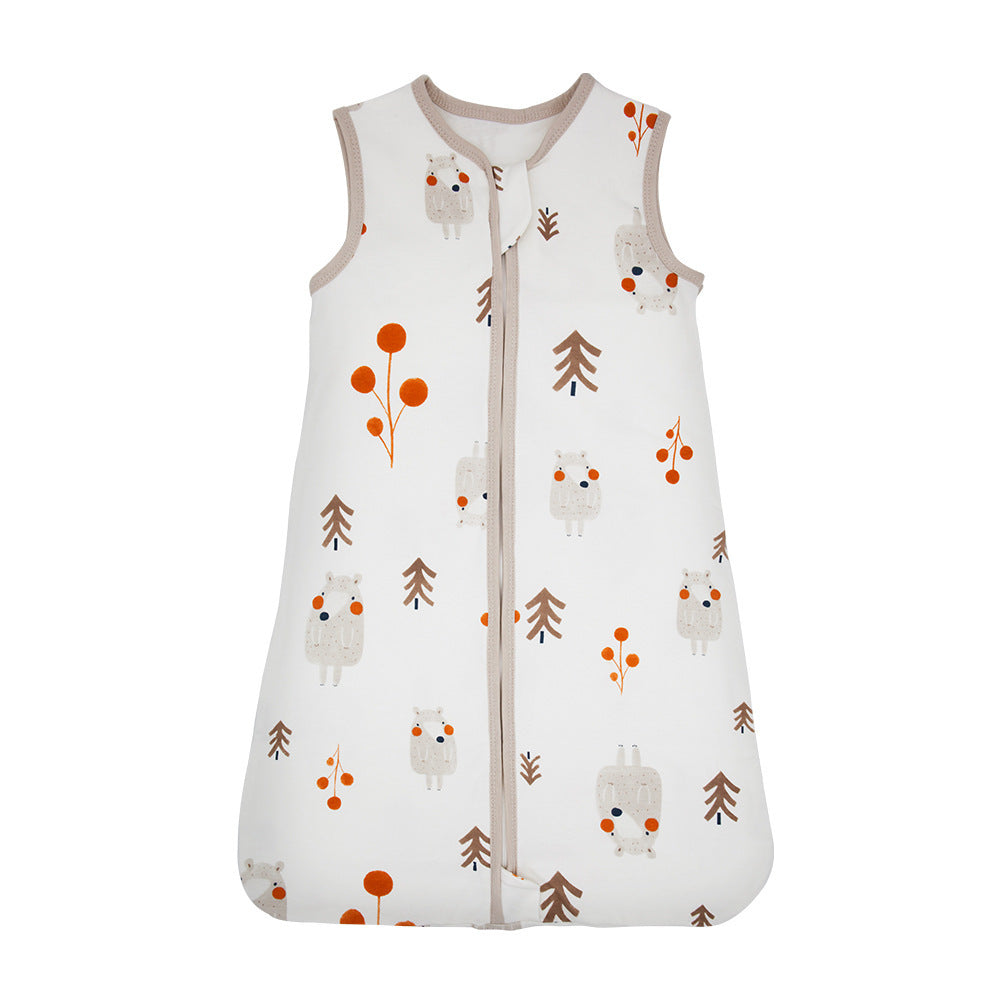 ベビー綿100%スリーピングバッグ(ベスト型) | Baby Cotton Sleeping Bag Vest Style