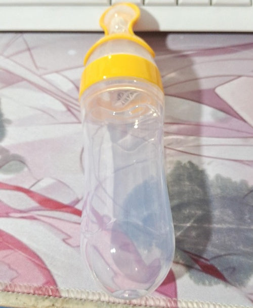 乳幼児の補助食に適したシリコン製ボトルスプーン 洗いやすく衛生的