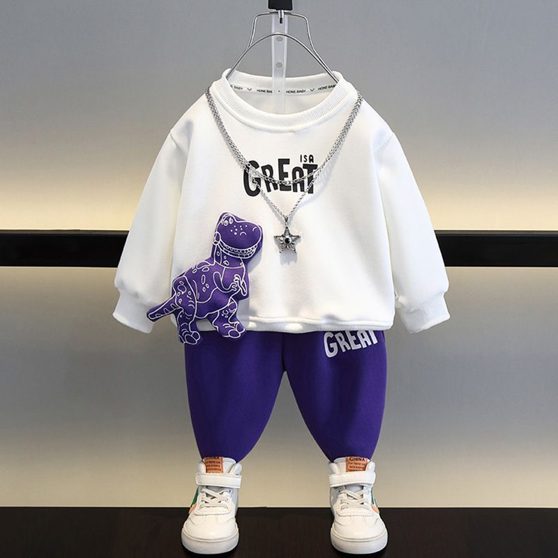グリーンカラーの男の子セットアップ