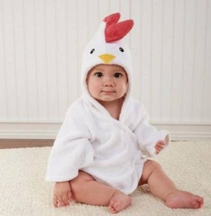 adorable animal hood bathrobe for baby daily bath routine
