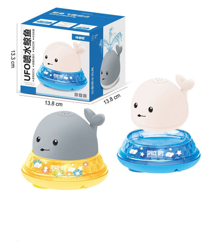 お風呂とプールで使えるくじらの水噴射おもちゃ ミュージック付き
