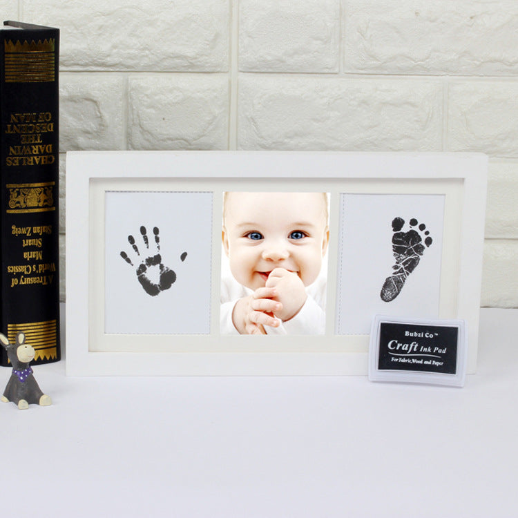 新生児 記念 手形足形 フォトフレーム｜Newborn Commemorative Hand & Footprint Frame – 小さな“今”を未来に残すメモリアルギフト