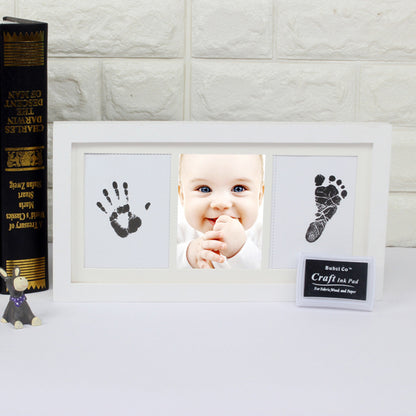 新生児 記念 手形足形 フォトフレーム｜Newborn Commemorative Hand & Footprint Frame – 小さな“今”を未来に残すメモリアルギフト