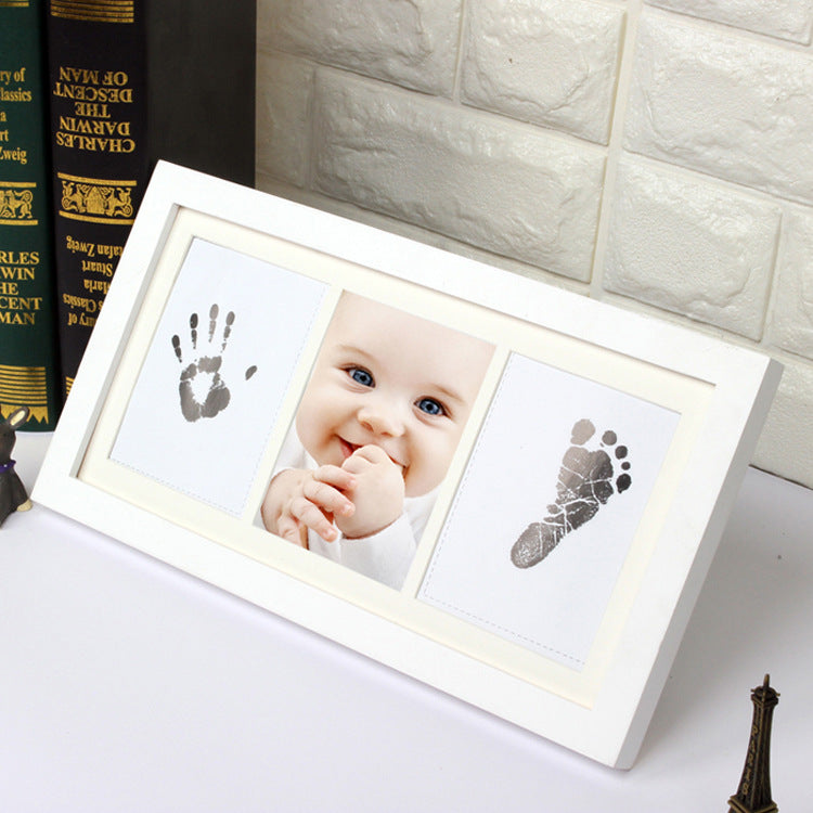 新生児 記念 手形足形 フォトフレーム｜Newborn Commemorative Hand & Footprint Frame – 小さな“今”を未来に残すメモリアルギフト
