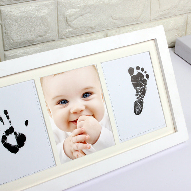 新生児 記念 手形足形 フォトフレーム｜Newborn Commemorative Hand & Footprint Frame – 小さな“今”を未来に残すメモリアルギフト