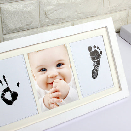 新生児 記念 手形足形 フォトフレーム｜Newborn Commemorative Hand & Footprint Frame – 小さな“今”を未来に残すメモリアルギフト