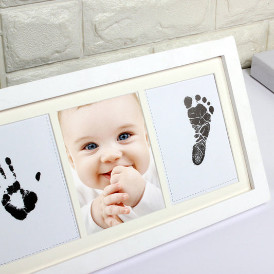 新生児 記念 手形足形 フォトフレーム｜Newborn Commemorative Hand & Footprint Frame – 小さな“今”を未来に残すメモリアルギフト