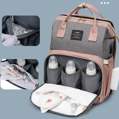 ママ用大容量ベビーバックパック | New Mummy Baby Crib Backpack Large Capacity