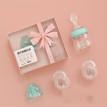 ベビー授乳用ほ乳瓶セット | Baby Feeding Spoon Borosilicate Glass Bottle Set