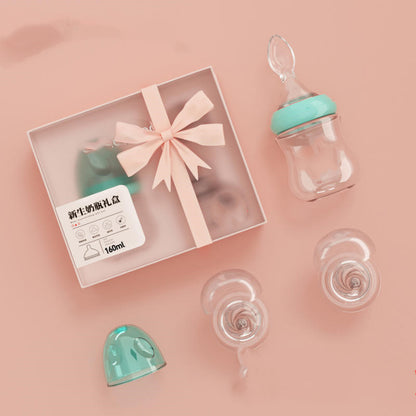 ベビー授乳用ほ乳瓶セット | Baby Feeding Spoon Borosilicate Glass Bottle Set