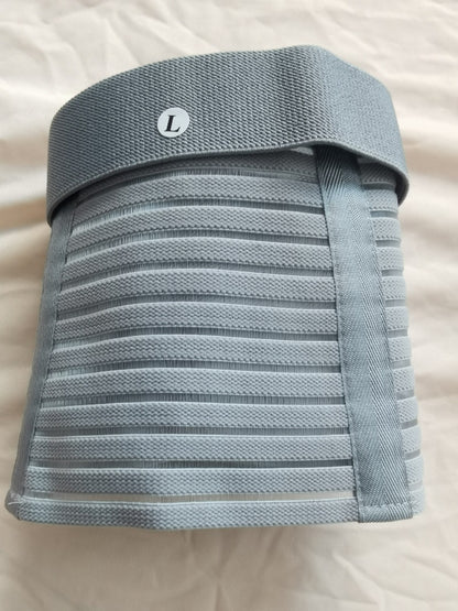 Back view of waist relief maternity band during pregnancy