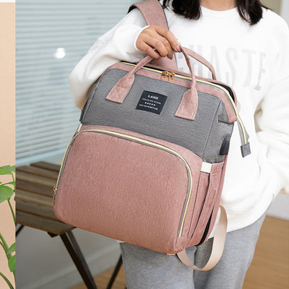 ママ用大容量ベビーバックパック | New Mummy Baby Crib Backpack Large Capacity