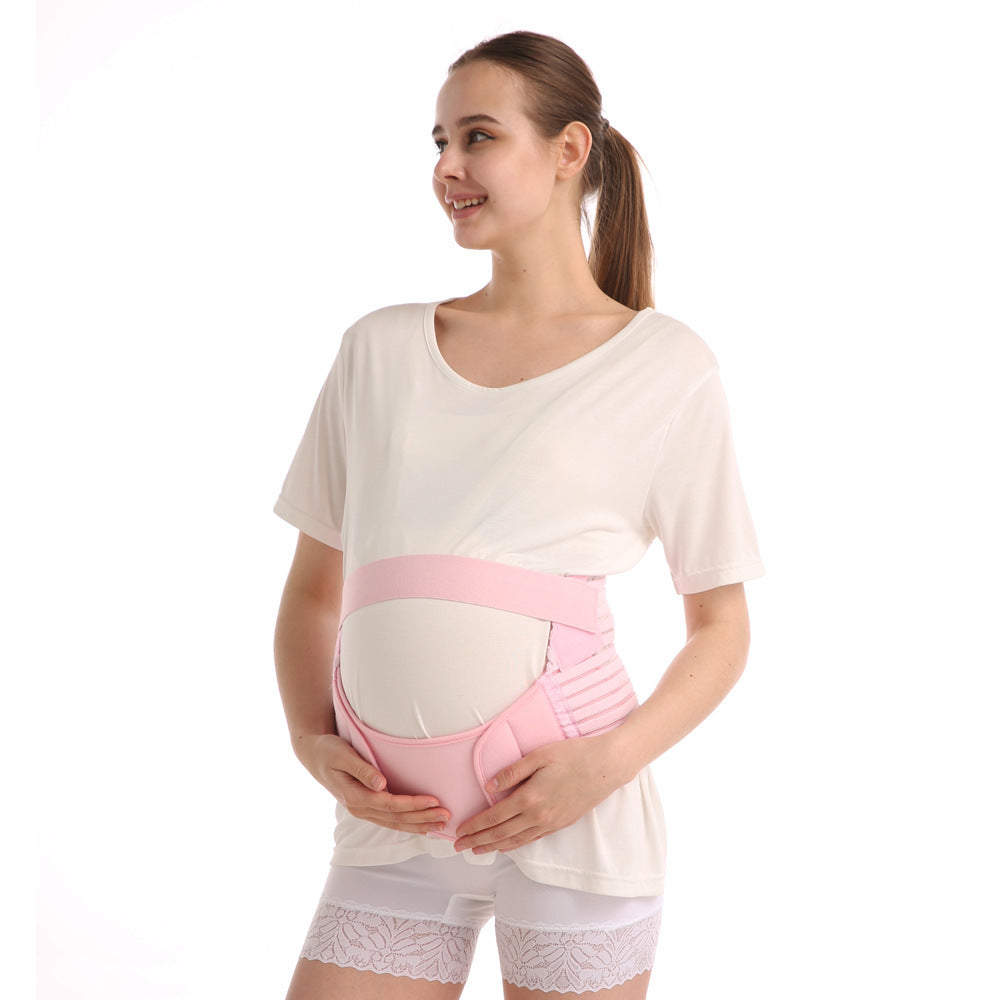 Maternity relief belt supporting lower back and abdomen
