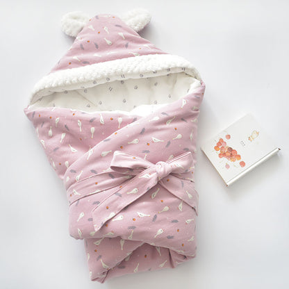 ベビーおくるみ ブランケット（超やわらか・厚手・純綿） | Extra Soft Thick Pure Cotton Baby Swaddle Blanket
