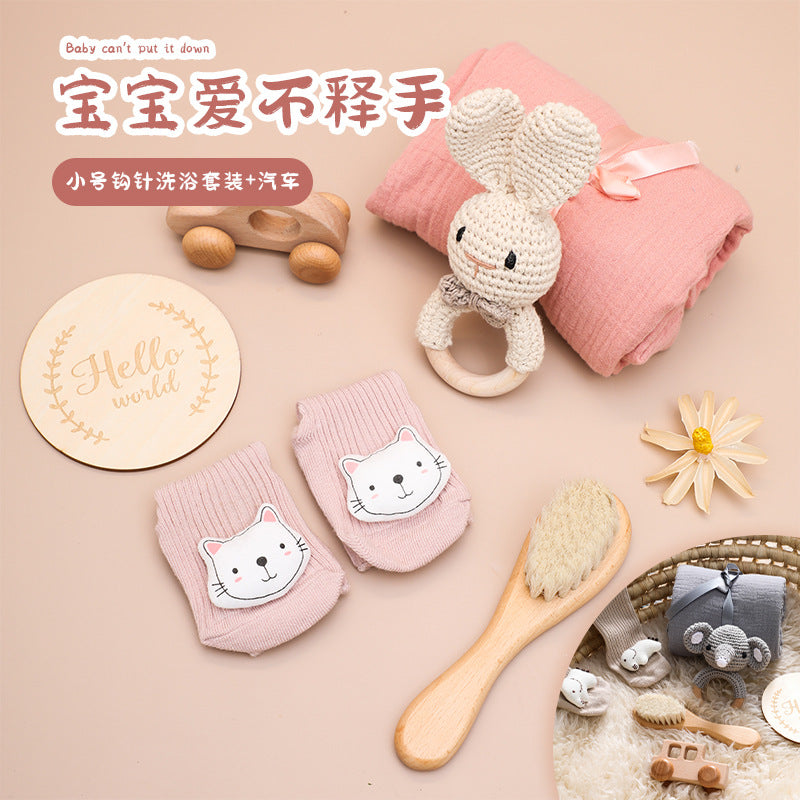 ベビーギフトセット｜Nordic Style Baby Gift Box Set – 6-Piece Bath & Play Essentials for Newborns