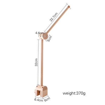 ベビーベッド用 木製モビールアーム（壁付け・固定ブラケット） | Wooden Crib Mobile Arm Bracket (Wall-Mount)