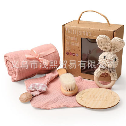 ベビーギフトセット｜Nordic Style Baby Gift Box Set – 6-Piece Bath & Play Essentials for Newborns