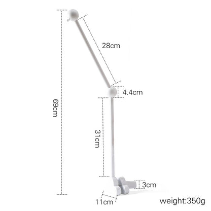 ベビーベッド用 木製モビールアーム（壁付け・固定ブラケット） | Wooden Crib Mobile Arm Bracket (Wall-Mount)