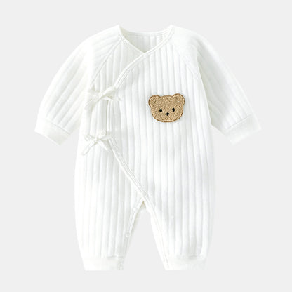 三層構造 コットン ベビーロンパース｜Three-Layer Cotton Baby Romper (0〜12m)