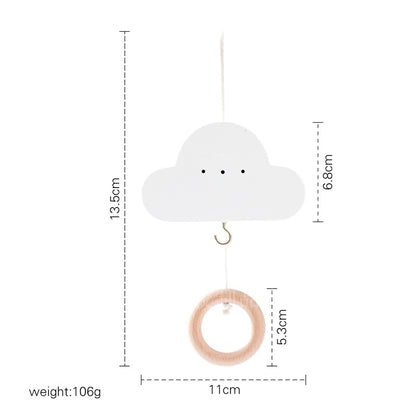 ベビーベッド用 木製モビールアーム（壁付け・固定ブラケット） | Wooden Crib Mobile Arm Bracket (Wall-Mount)