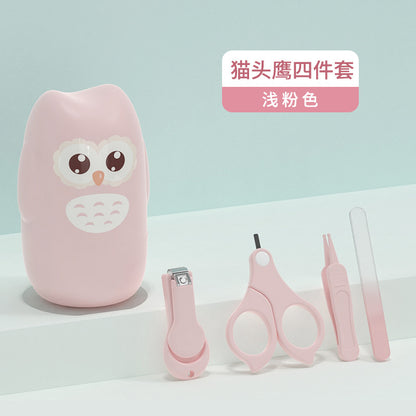 ベビー爪ケア 4点セット（はさみ・クリッパー・やすり・ピンセット） | Baby Nail Care 4-Piece Set (Scissors, Clipper, File, Tweezers)