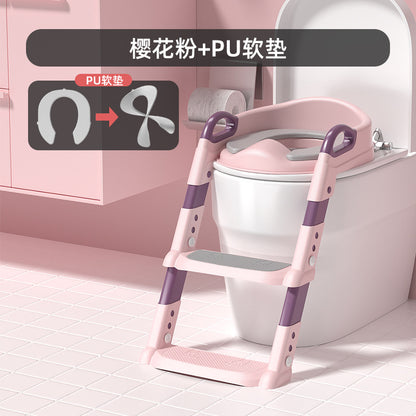 ベビートイレステップ付き補助便座 | Baby Toilet Training Seat with Step