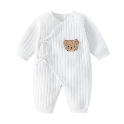 三層構造 コットン ベビーロンパース｜Three-Layer Cotton Baby Romper (0〜12m)