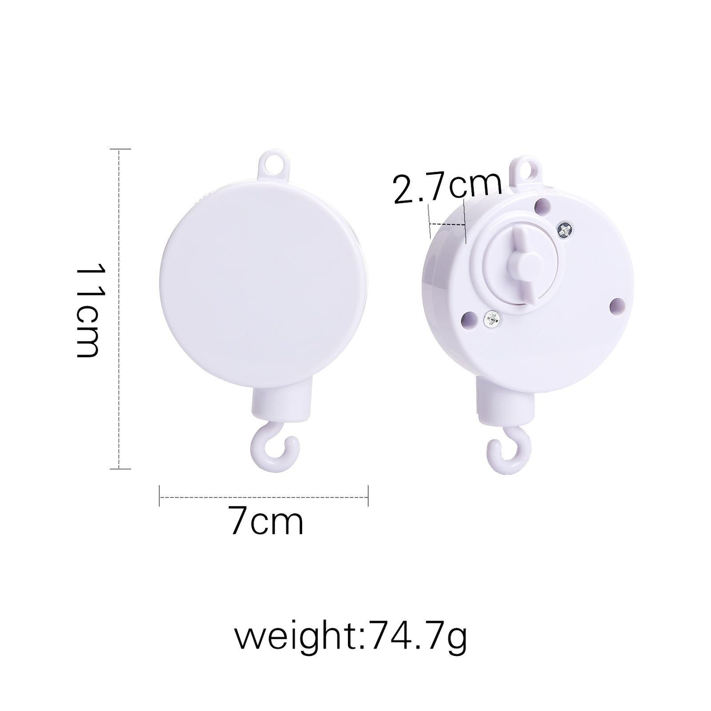 ベビーベッド用 木製モビールアーム（壁付け・固定ブラケット） | Wooden Crib Mobile Arm Bracket (Wall-Mount)