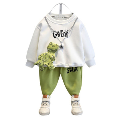 コットンブレンド素材の柔らかい子供服セット
