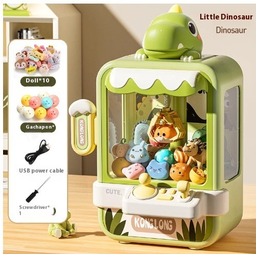 プレゼントボックスに入ったぬいぐるみ付きクレーンゲーム
